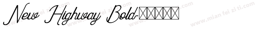 New Highway Bold字体转换
